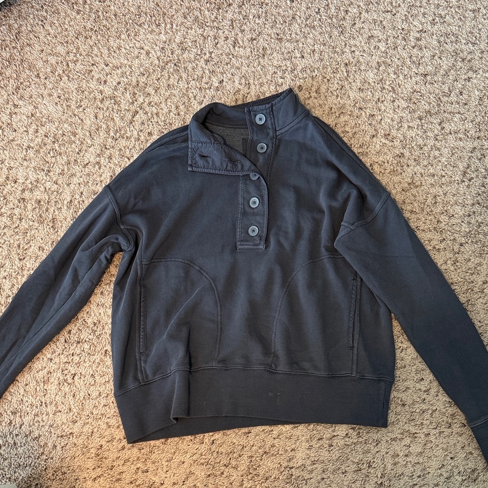 Aerie Dark Grey Crew Neck Sweater